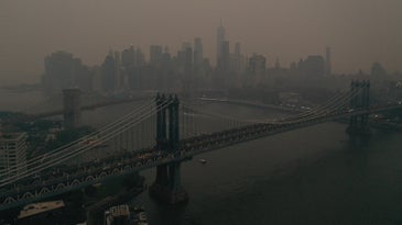 Wildfire smoke is choking the eastern United States