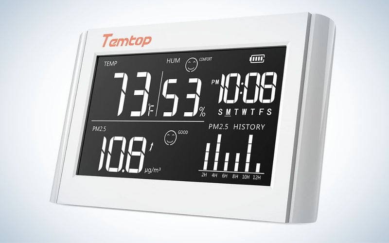 Temtop P20 is the best budget air quality monitor.